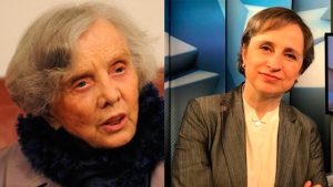 Poniatowska y Aristegui exigen a López Obrador pararle a las mañaneras y a la desaparición de instituciones