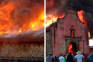 El fuego destruye iglesia de Michoacán de incalculable valor