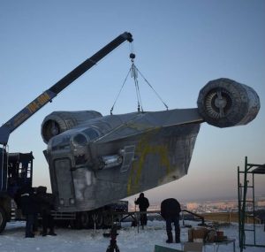 Construyen en Rusia réplica exacta de la nave “Razor Crest” de la serie “The Mandalorian”