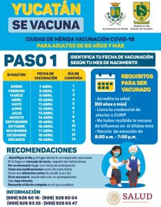 Mérida inicia vacunación anticovid el miércoles 7 de abril