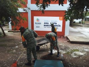 Brigada del Ejército Mexicano realiza actividades de Labor Social en escuela primaria