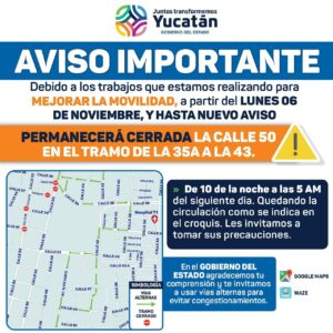 Continúan trabajos sobre la calle 50 para mejorar la movilidad