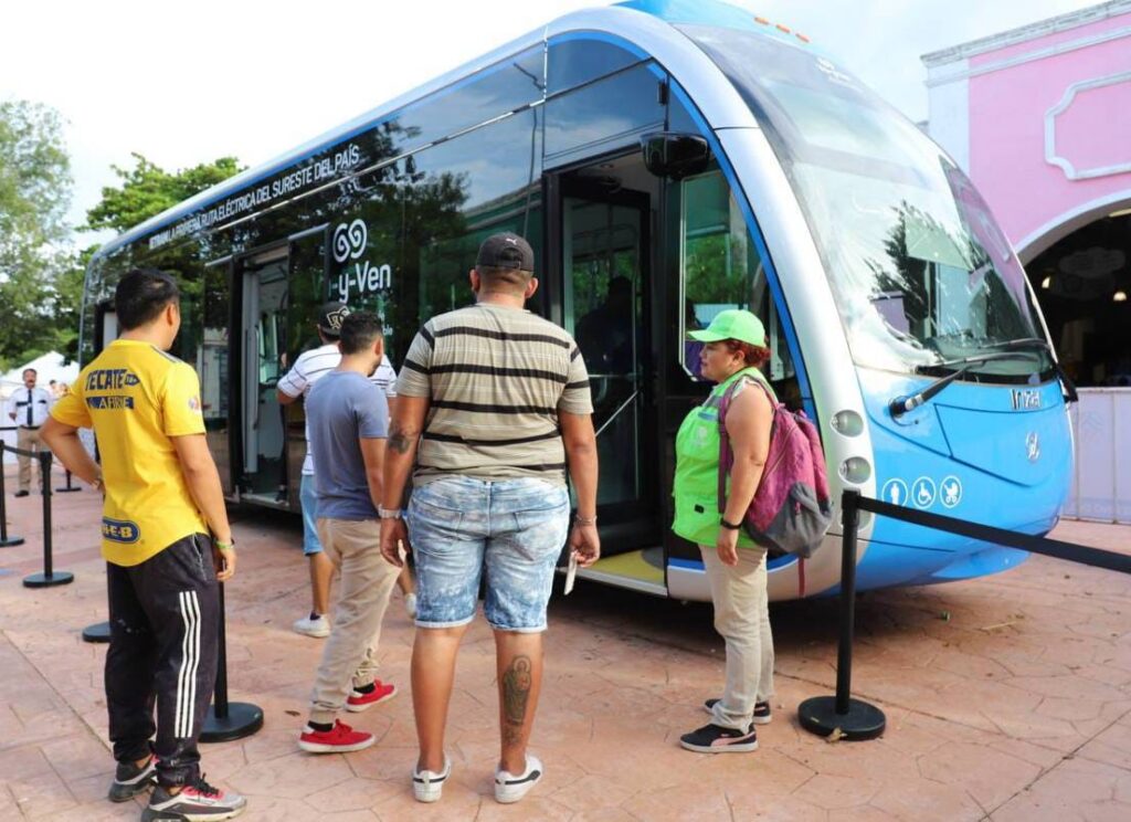 Visitantes a la Feria Yucatán en Xmatkuil conocerán las nuevas unidades del IE-Tram