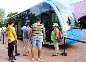 Visitantes a la Feria Yucatán en Xmatkuil conocerán las nuevas unidades del IE-Tram