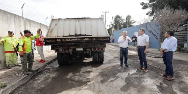 El Ayuntamiento de Mérida refuerza el mantenimiento y construcción de vialidades en todo el Municipio