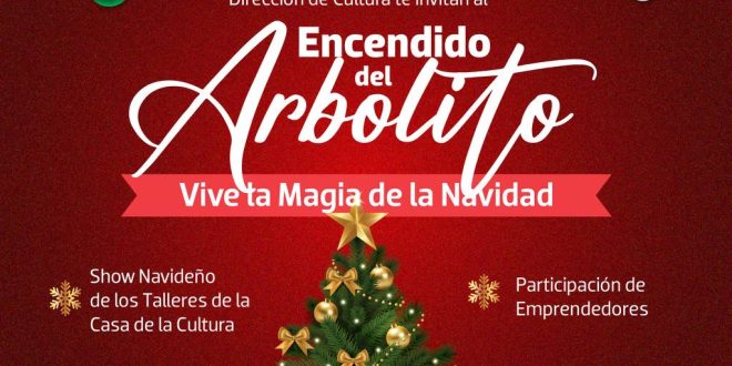 Invitan al gran encendido del árbol de navidad en Progreso