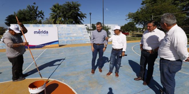 El Ayuntamiento refuerza el mantenimiento oportuno e integral a los parques de Mérida