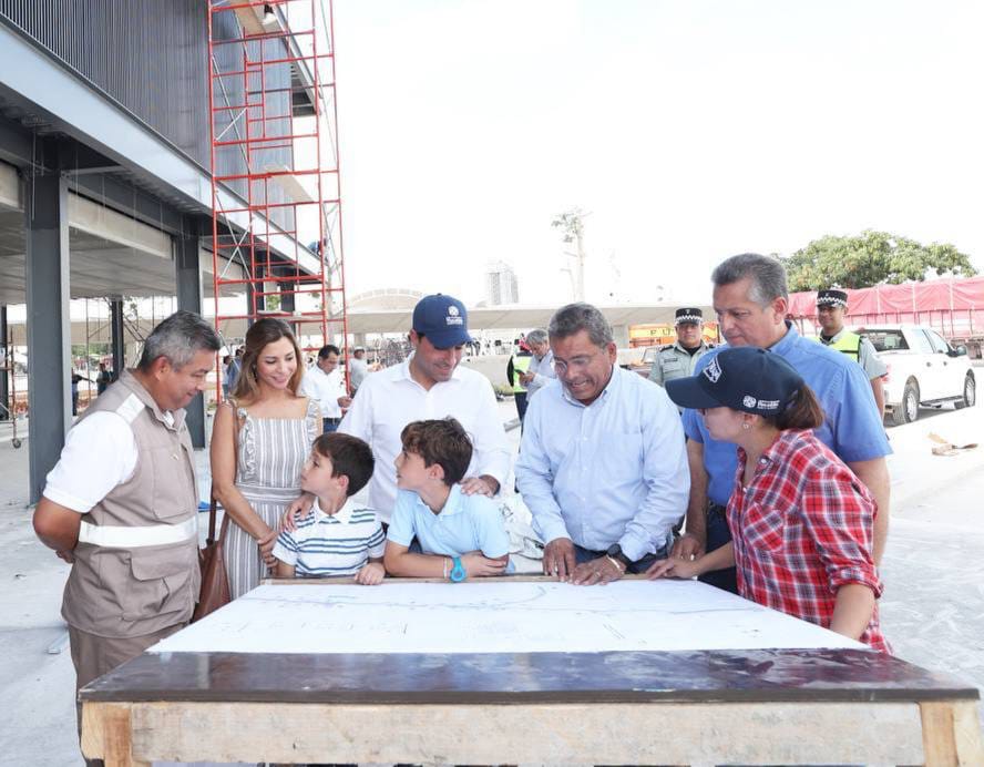 Avanza construcción de la estación del Ie-tram en el parque de La Plancha