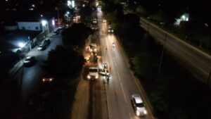 Avanzan trabajos de repavimentación de los kilómetros más críticos del Anillo Periférico de Mérida
