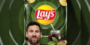 Messi anuncia papas sabor mate con su imagen