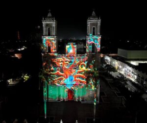 Inaugura Vila Dosal el espectáculo de luz y sonido en la Iglesia de San Servacio en Valladolid
