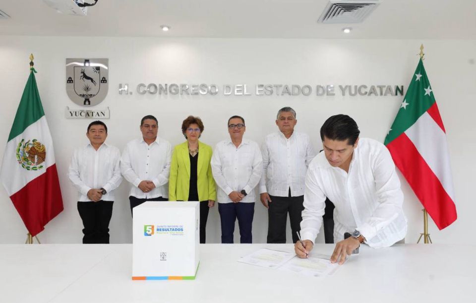Envía el Gobernador Mauricio Vila Dosal su Quinto Informe de Resultados al Congreso del Estado