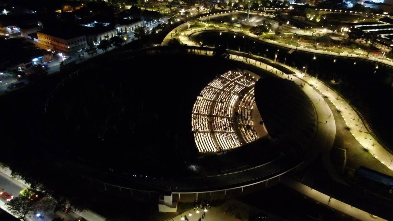 Se inaugura el espectáculo “Destino, un viaje por México”, en el anfiteatro del Parque La Plancha