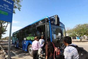 En marcha, la ruta Centro-Av. Canek-Almendros-UPY del Sistema de Transporte Público “Va y Ven” con nuevas unidades híbridas
