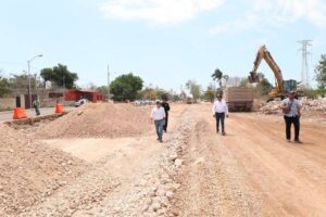 Supervisan la construcción del corredor Mérida-Centro-Umán donde transitará el Ie-Tram