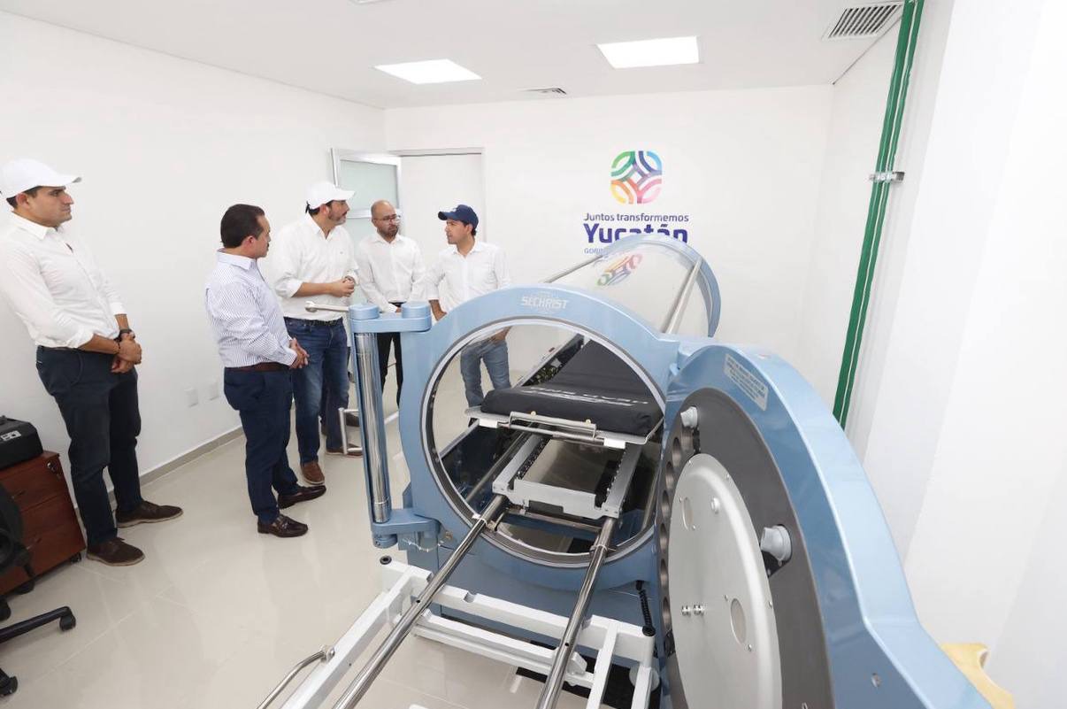Habitantes de Progreso cuentan con nueva cámara hiperbárica para seguir transformando su salud con el impulso del Gobernador Mauricio Vila Dosal
