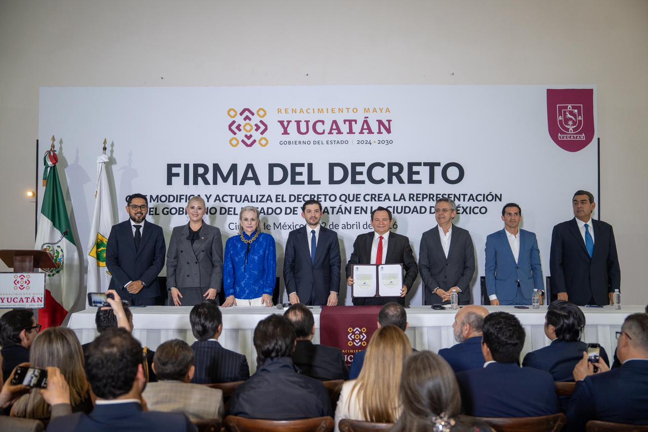 Gobernador Joaquín Díaz Mena fortalece la presencia de Yucatán en la capital del país con nuevo decreto de Representación en la Ciudad de México