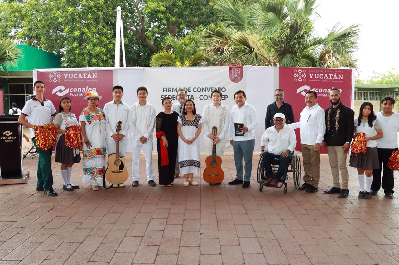 Sedeculta y Conalep tejen alianza por la cultura y la educación en Yucatán