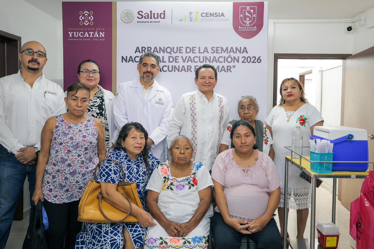 Inicia en Yucatán la Semana Nacional de Vacunación 2026 “Vacunar es Amar”