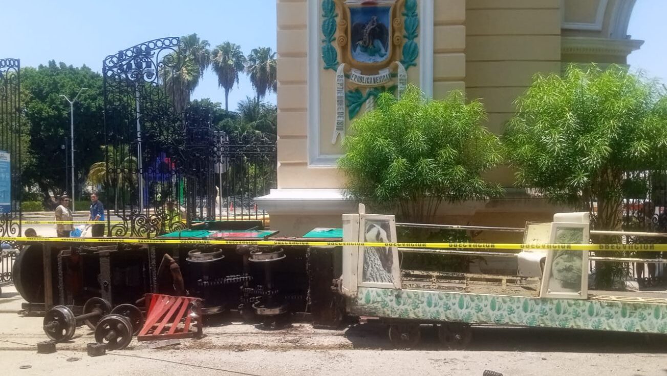 Descarrilamiento del “trenecito” en Parque Zoológico del Centenario deja tres lesionados y evidencia abandono