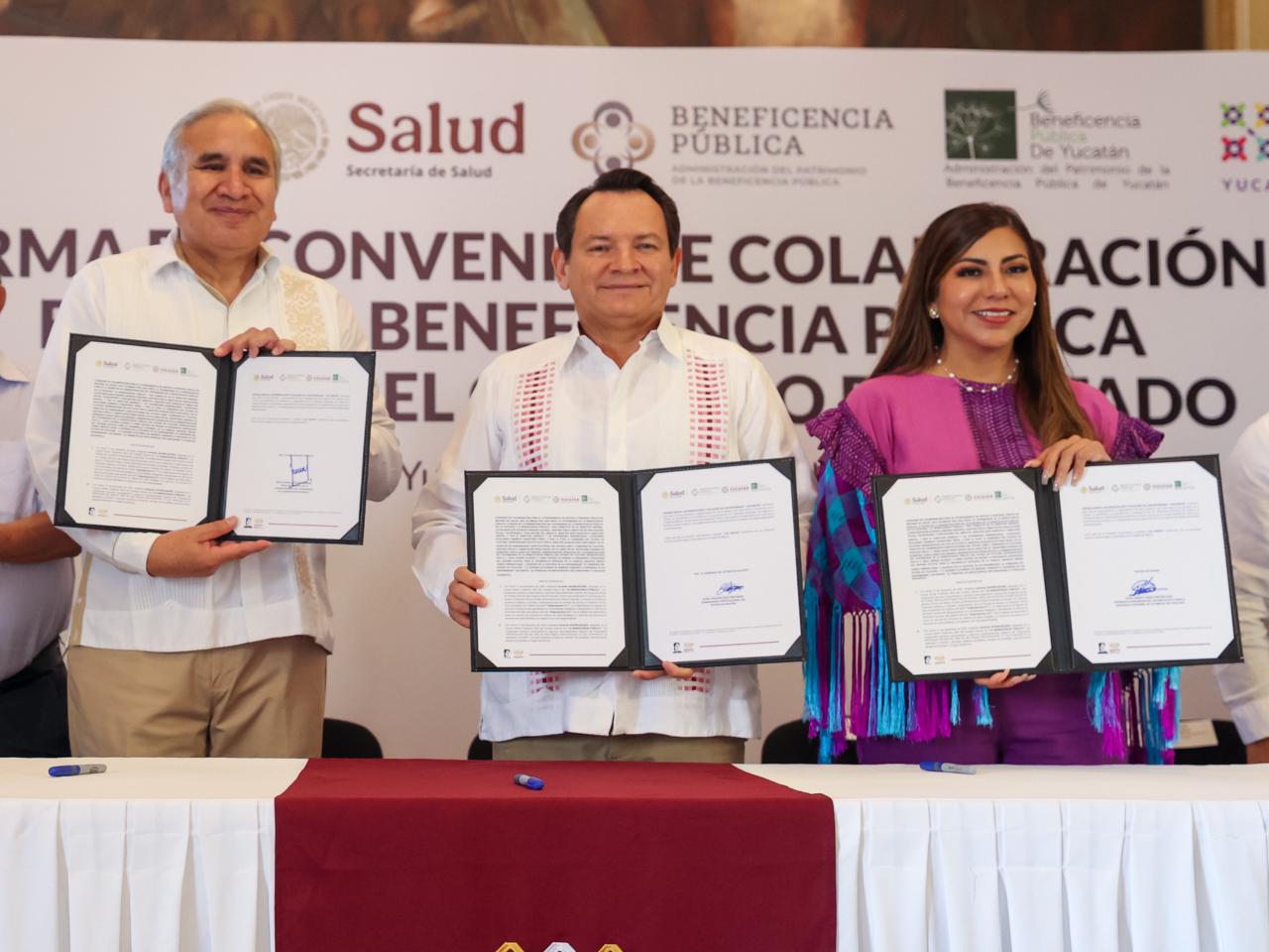 Gobierno de Yucatán y Beneficencia Pública amplían apoyos médicos y funcionales para familias yucatecas