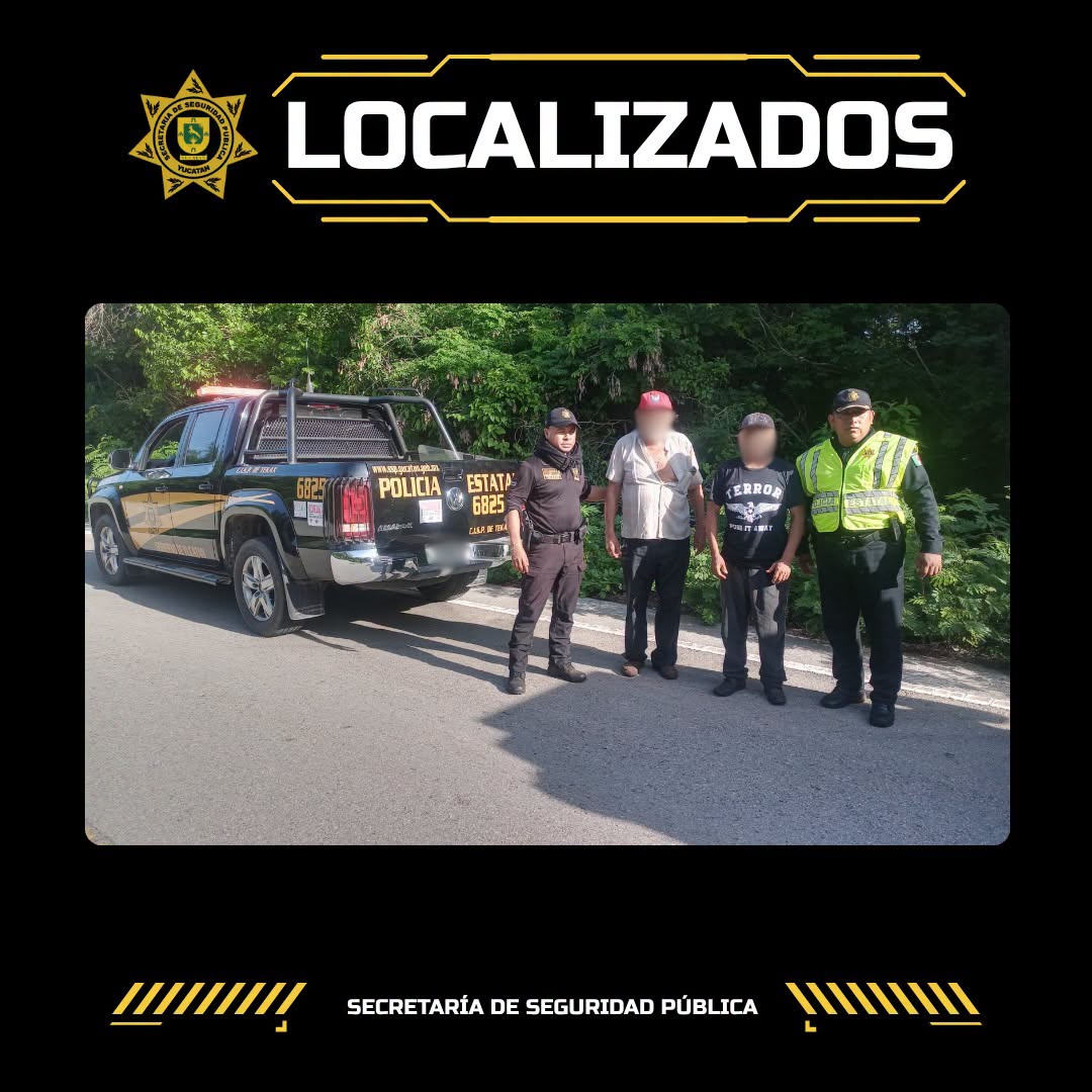 Localizan a dos adultos mayores extraviados en Peto