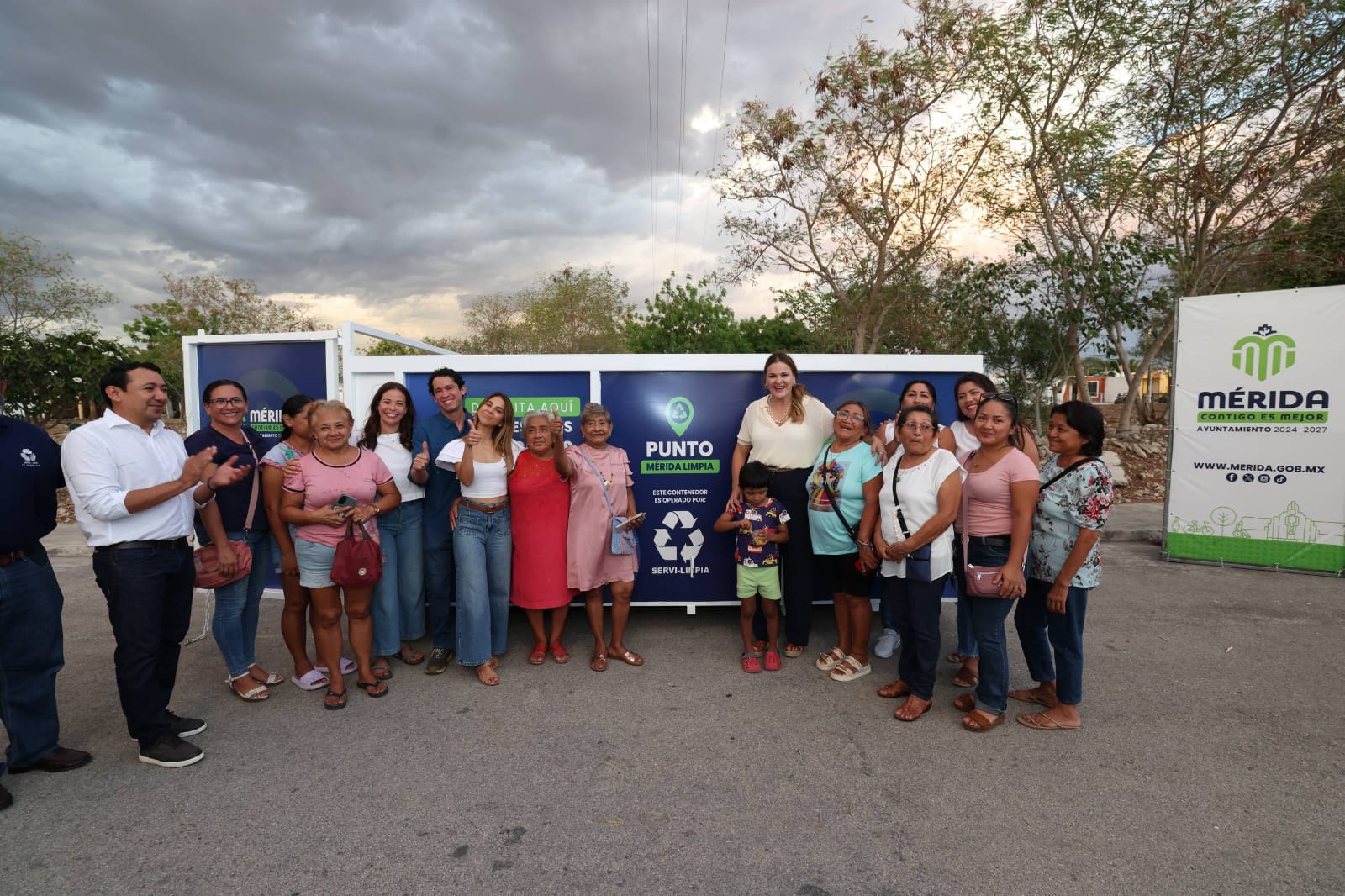 Pide Cecilia Patrón a meridanos utilizar los puntos Mérida limpia y contribuir a que la basura no cause inundaciones