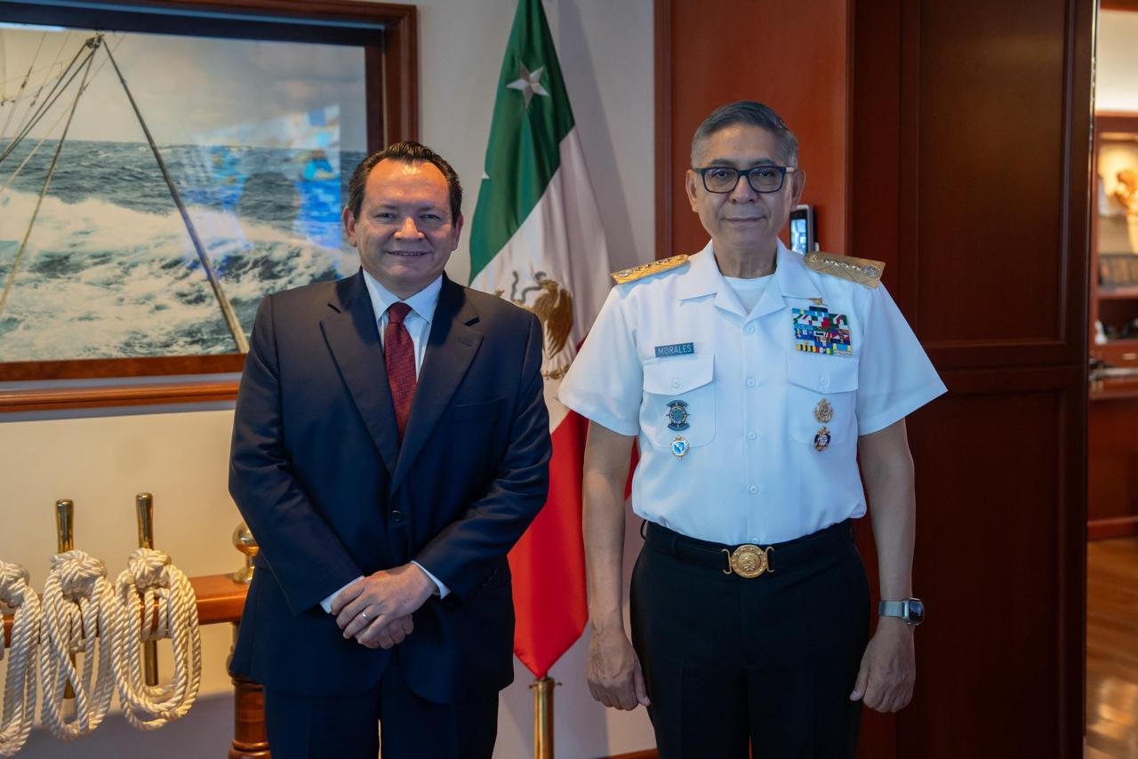 Gobernador Díaz Mena y Secretario de Marina impulsan la transformación histórica del Puerto de Altura de Progreso