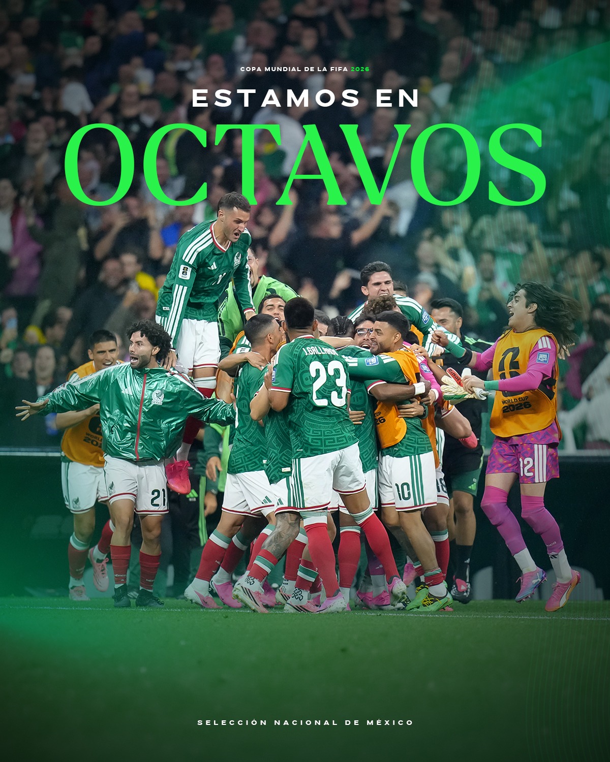 Paso perfecto en casa: El Tricolor se mete a la ronda de los 16 mejores